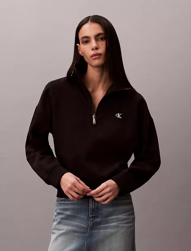 Monogram-fleece-paita, neljännesvetoketju Monogram-fleece-paita, neljännesvetoketju