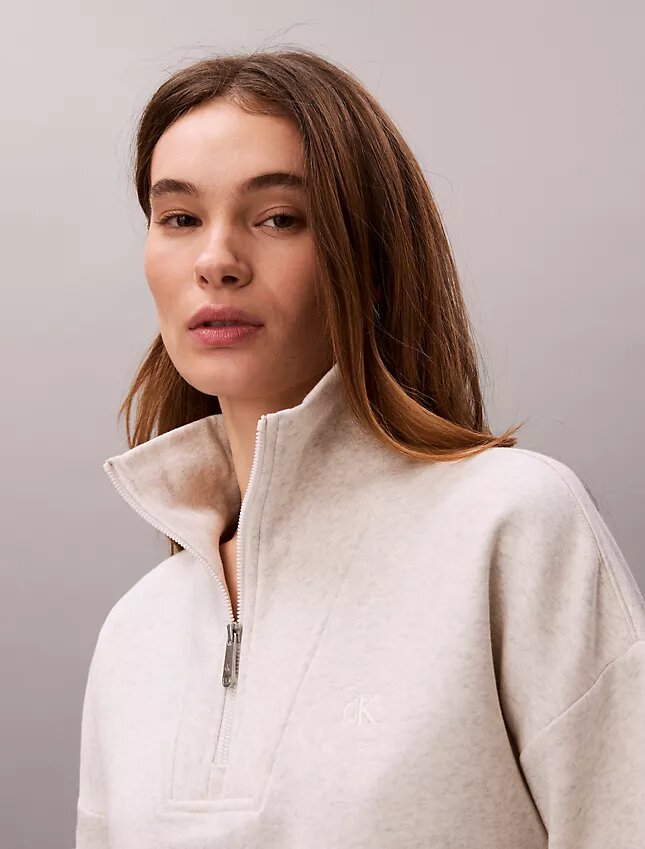 Monogram-fleece-paita, neljännesvetoketju Monogram-fleece-paita, neljännesvetoketju