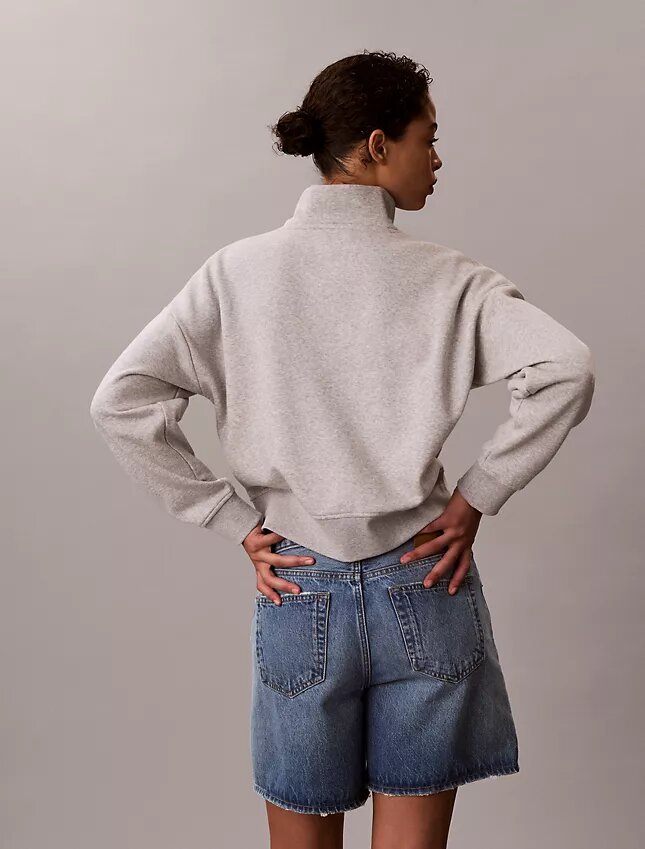 Monogram-fleece-paita, neljännesvetoketju Monogram-fleece-paita, neljännesvetoketju
