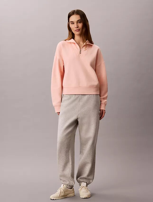 Monogram-fleece-paita, neljännesvetoketju Monogram-fleece-paita, neljännesvetoketju