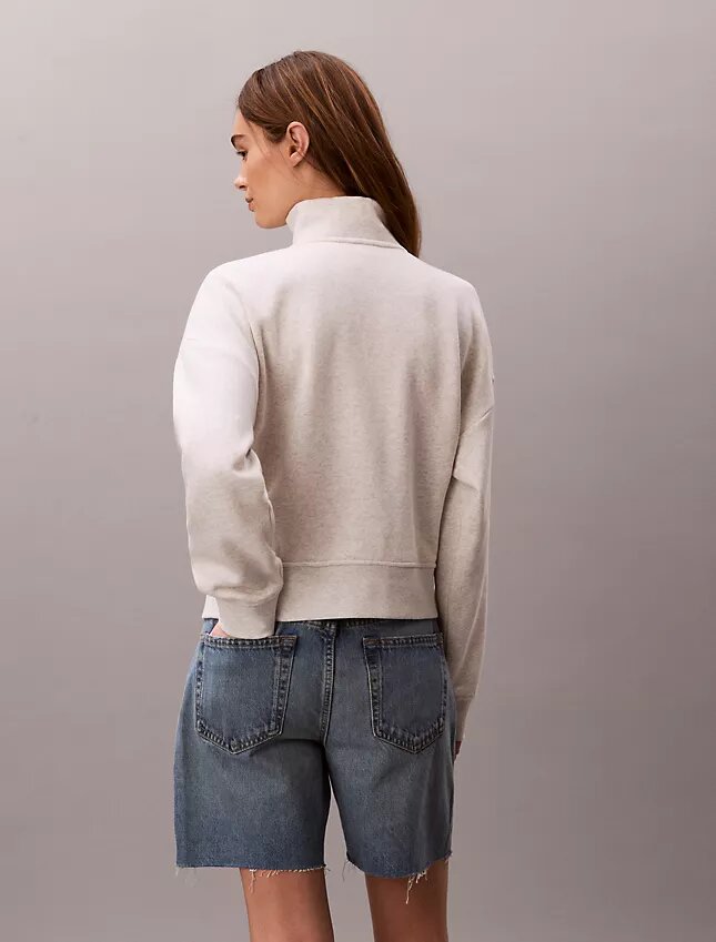 Monogram-fleece-paita, neljännesvetoketju Monogram-fleece-paita, neljännesvetoketju