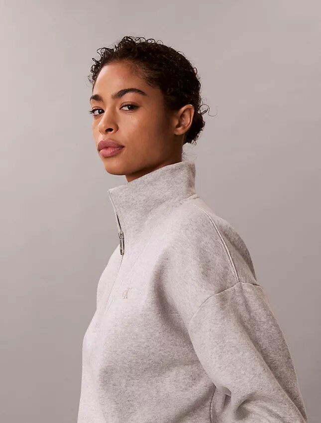 Monogram-fleece-paita, neljännesvetoketju Monogram-fleece-paita, neljännesvetoketju