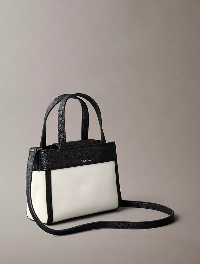 Monogram-kangasinen mini-tote-olkalaukku Monogram-kangasinen mini-tote-olkalaukku