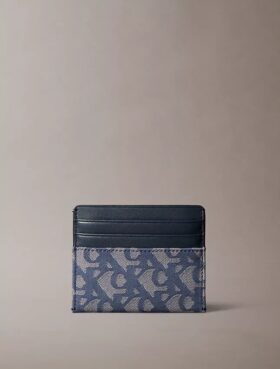 Monogram-kuvioinen korttikotelo