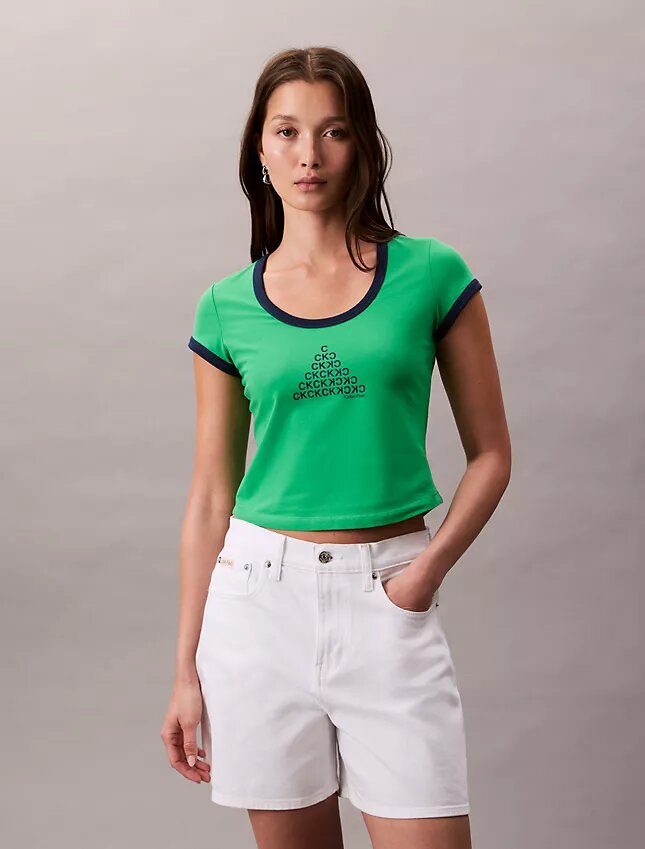 Monogram-logolla koristeltu graafinen slim-mallinen T-paita Monogram-logolla koristeltu graafinen slim-mallinen T-paita