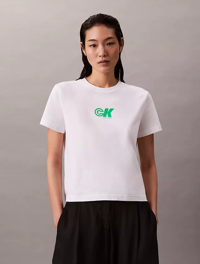 Monogram-logolla varustettu slim-mallinen T-paita Monogram-logolla varustettu slim-mallinen T-paita