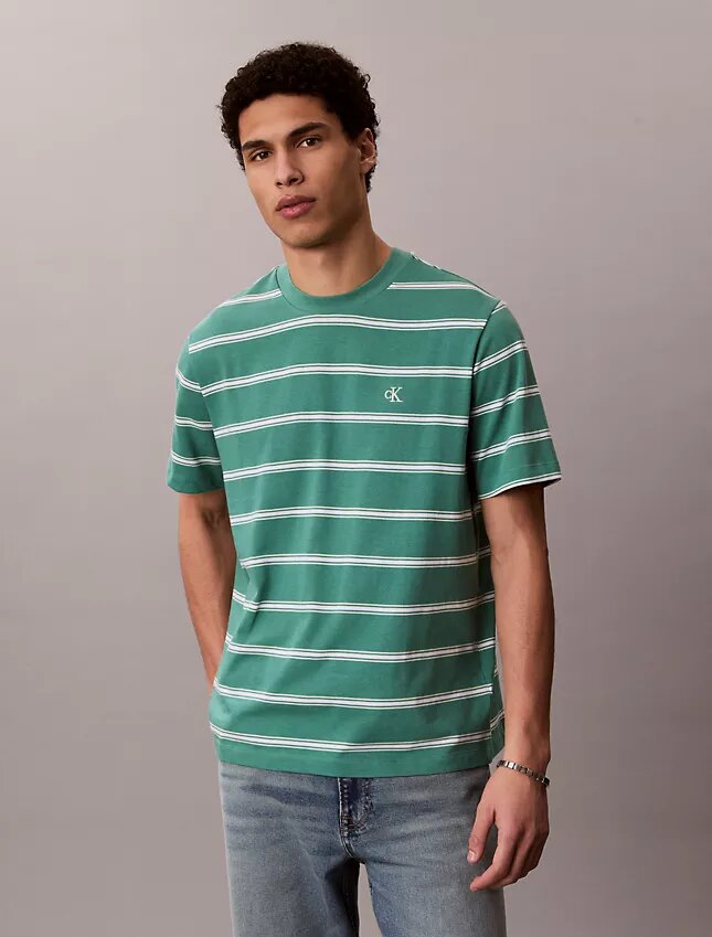 Monogram Stripe -rento T-paita Monogram Stripe -rento T-paita