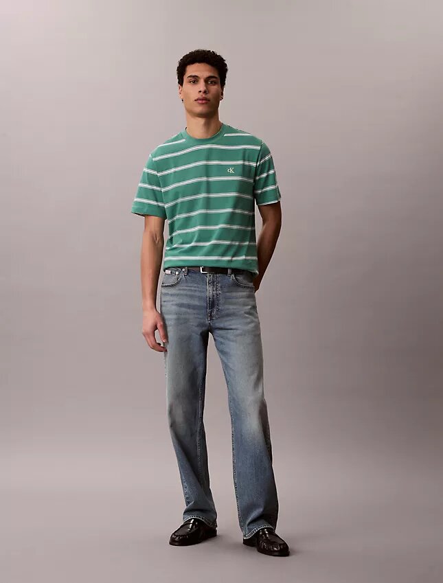Monogram Stripe -rento T-paita Monogram Stripe -rento T-paita