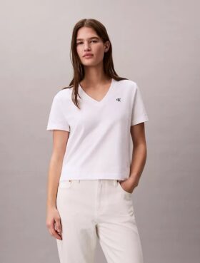 Monogram V-kaula-T-paita