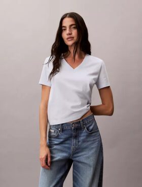 Monogram V-kaula-T-paita