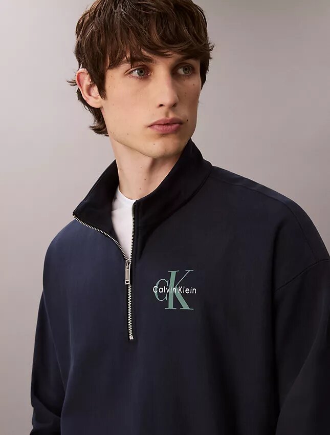 Monologo Premium Terry Quarter Zip -huppari Monologo Premium Terry Quarter Zip -huppari