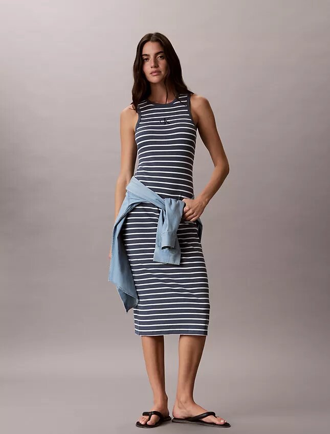 Monologo Rib Stripe Midi -mekot Monologo Rib Stripe Midi -mekot