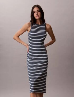 Monologo Rib Stripe Midi -mekot