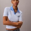 Monologo Stripe Rib Polo T-paita Monologo Stripe Rib Polo T-paita