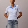 Monologo Stripe Rib Polo T-paita Monologo Stripe Rib Polo T-paita