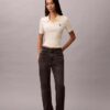 Monologo Stripe Rib Polo T-paita Monologo Stripe Rib Polo T-paita