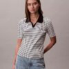 Monologo Stripe Rib Polo T-paita Monologo Stripe Rib Polo T-paita