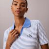 Monologo Stripe Rib Polo T-paita Monologo Stripe Rib Polo T-paita