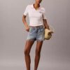 Monologo Stripe Rib Polo T-paita Monologo Stripe Rib Polo T-paita
