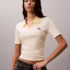 Monologo Stripe Rib Polo T-paita Monologo Stripe Rib Polo T-paita