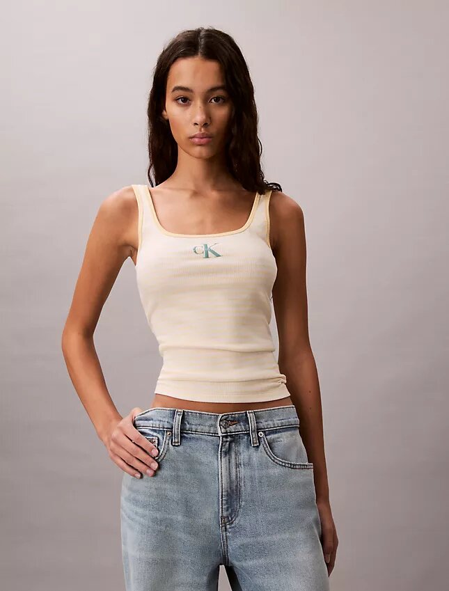 Monologo Stripe Rib -tankkitoppi Monologo Stripe Rib -tankkitoppi