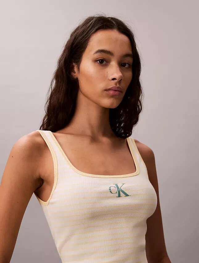Monologo Stripe Rib -tankkitoppi Monologo Stripe Rib -tankkitoppi
