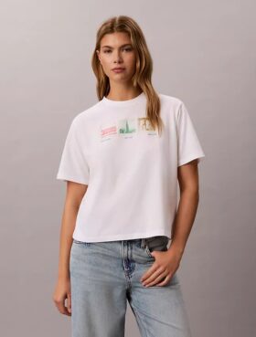Nyc Photostrip Graphic Boxy T-paita