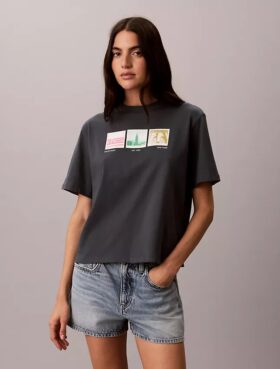 Nyc Photostrip Graphic Boxy T-paita