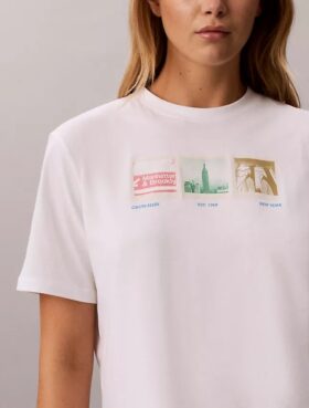 Nyc Photostrip Graphic Boxy T-paita