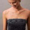 Olkaimeton Denim-minimekko Olkaimeton Denim-minimekko