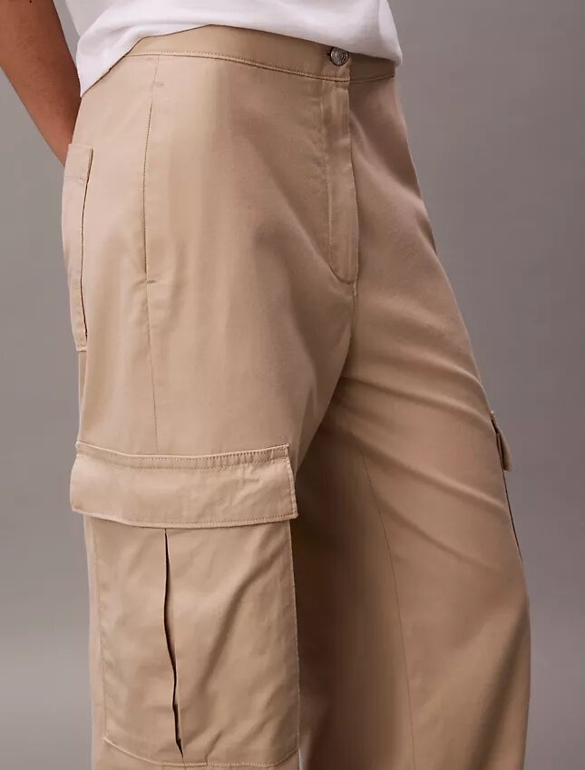 Pehmeät twill-cargohousut Pehmeät twill-cargohousut