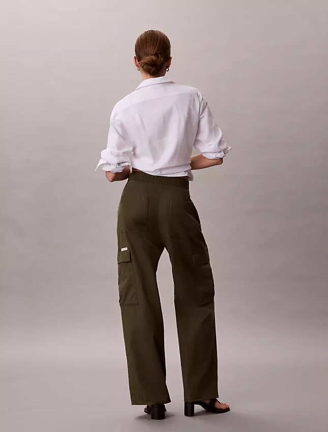 Pehmeät twill-cargohousut Pehmeät twill-cargohousut