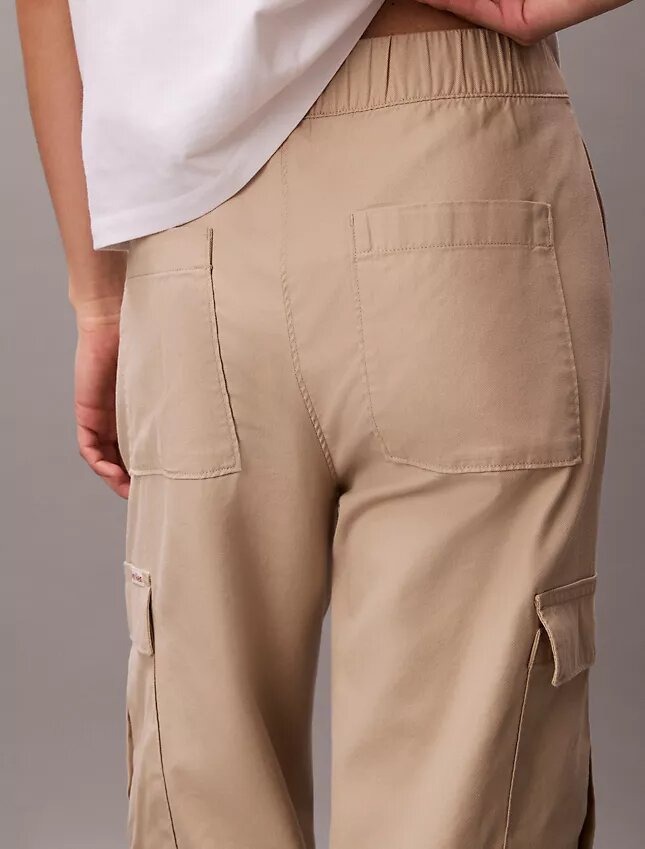 Pehmeät twill-cargohousut Pehmeät twill-cargohousut