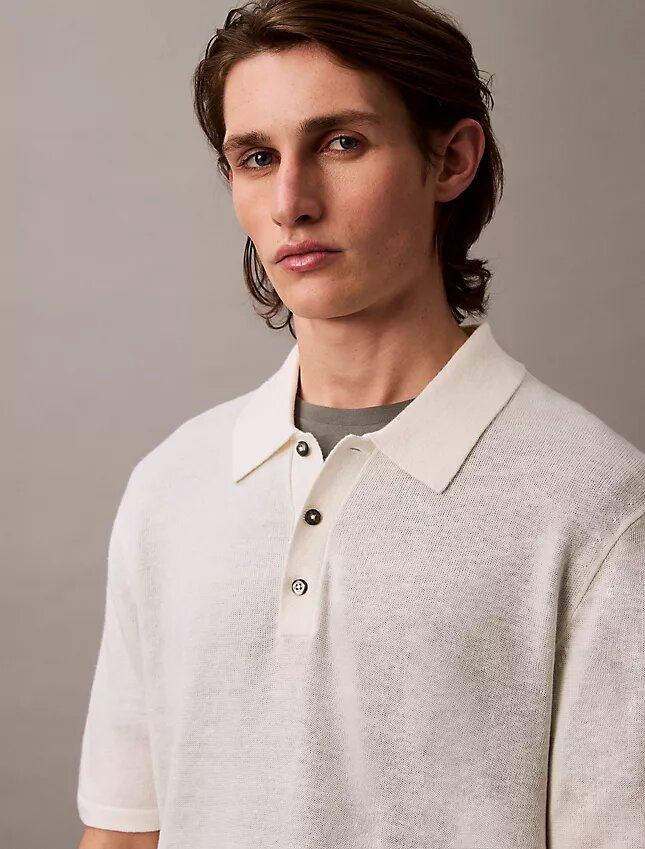 Pellavaseos, klassinen neulepolo Pellavaseos, klassinen neulepolo
