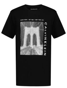 Pojat Bridge-logokuviolla varustettu klassinen T-paita