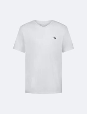 Pojat-mallinen monogrammilla varustettu V-kaula-T-paita