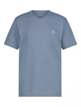 Pojat-mallinen monogrammilla varustettu V-kaula-T-paita