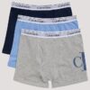 Pojat monogrammilla varustetut Cotton Stretch-puuvillaiset Boxer Briefit, 3 kpl Pojat monogrammilla varustetut Cotton Stretch-puuvillaiset Boxer Briefit, 3 kpl