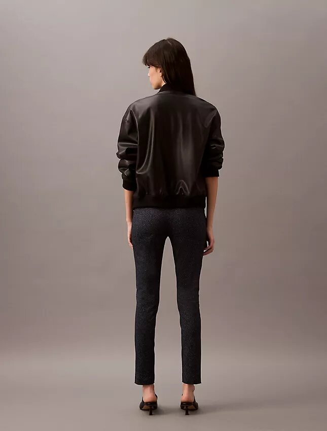 Ponte-kankaasta valmistetut, herringbone-kuvioiset skinny-housut Ponte-kankaasta valmistetut, herringbone-kuvioiset skinny-housut