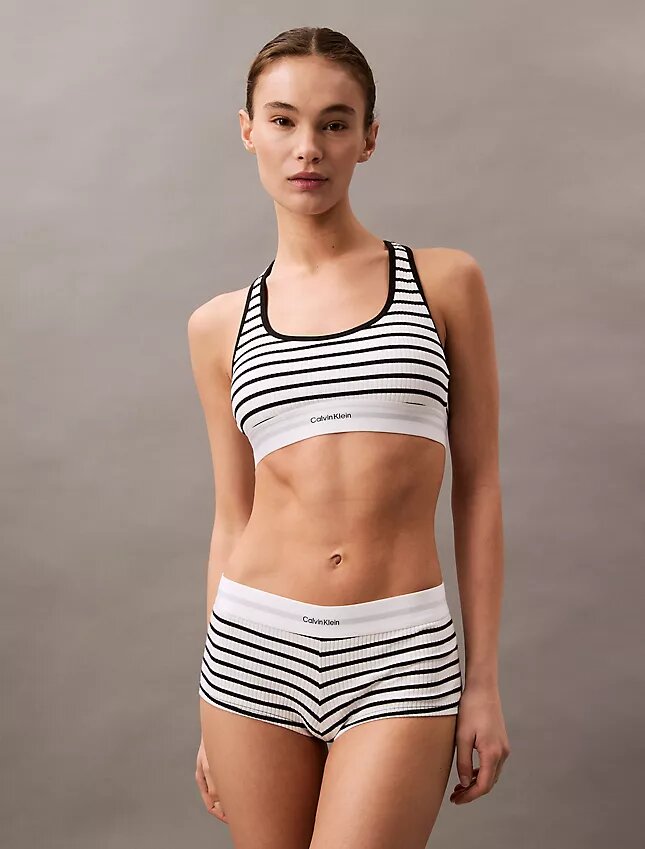 Puuvilla-Modal-stretch-rib-kangasta oleva, kevyesti vuorattu Bralette Puuvilla-Modal-stretch-rib-kangasta oleva, kevyesti vuorattu Bralette