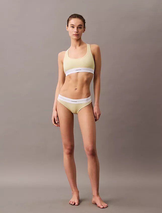 Puuvilla-Modal-stretch-rib-kangasta oleva, kevyesti vuorattu Bralette Puuvilla-Modal-stretch-rib-kangasta oleva, kevyesti vuorattu Bralette