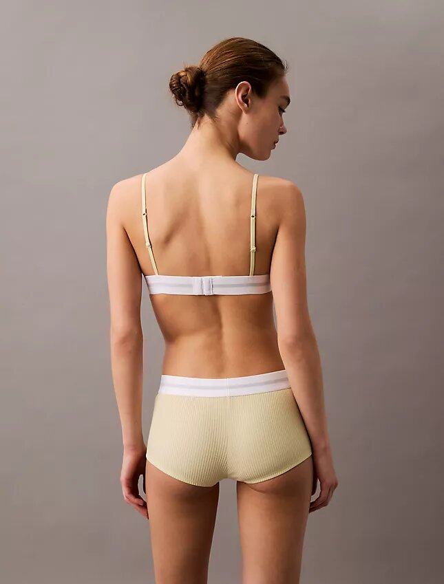 Puuvilla-Modal-stretch-rib-unlined kolmiomallinen Bralette Puuvilla-Modal-stretch-rib-unlined kolmiomallinen Bralette