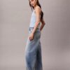 Puuvilla-pellavaseoksesta valmistettu Denim-tankkitoppi