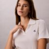 Puuvillainen Contour Rib -polo-paita