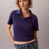 Puuvillainen Contour Rib -polo-paita