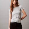 Puuvillainen Contour Rib -T-paita
