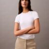 Puuvillainen Contour Rib -T-paita