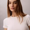 Puuvillainen Contour Rib -T-paita