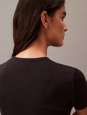 Puuvillainen Contour Rib -T-paita