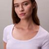 Puuvillainen Contour Rib -T-paita Puuvillainen Contour Rib -T-paita
